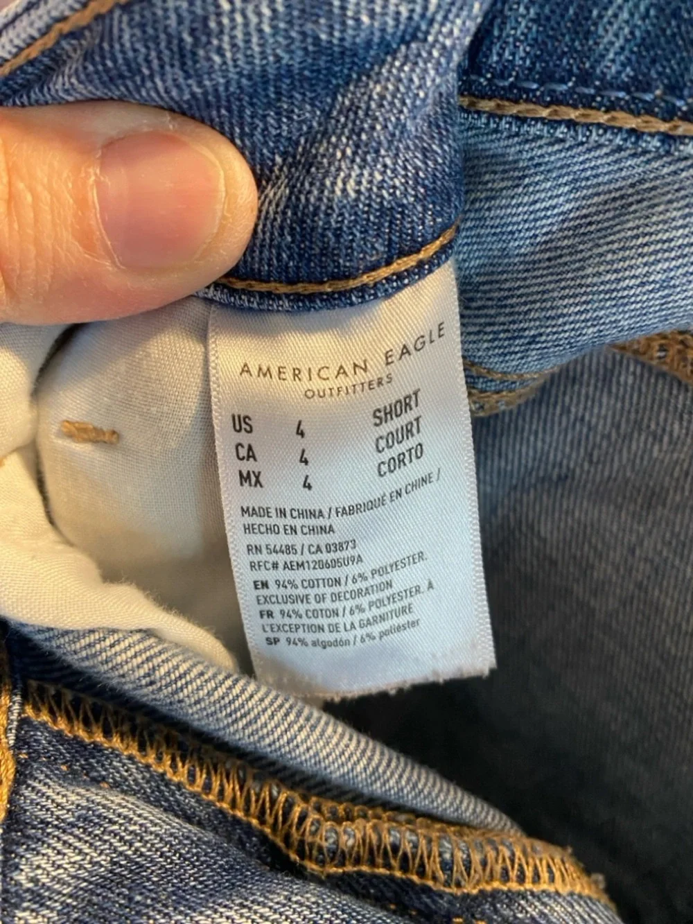 American Eagle Outfitters Blue Distressed Boyfriend Jeans - Picture 5 of 10
